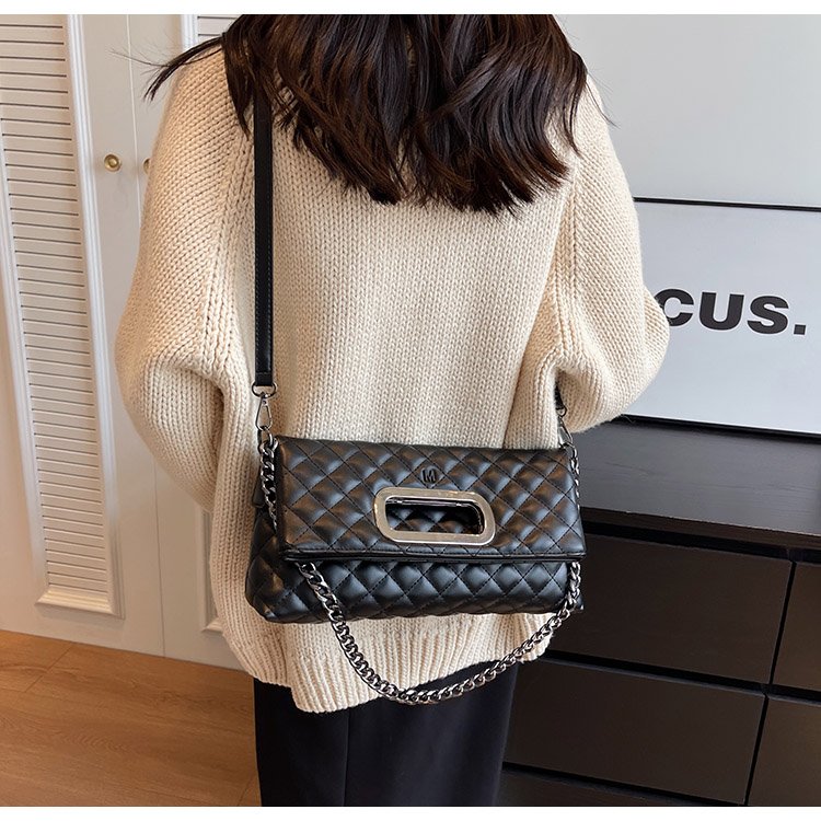 Women's PU Leather Quilted Flap Shoulder Bag detail 25