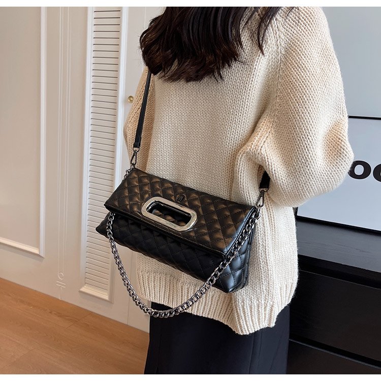 Women's PU Leather Quilted Flap Shoulder Bag detail 26