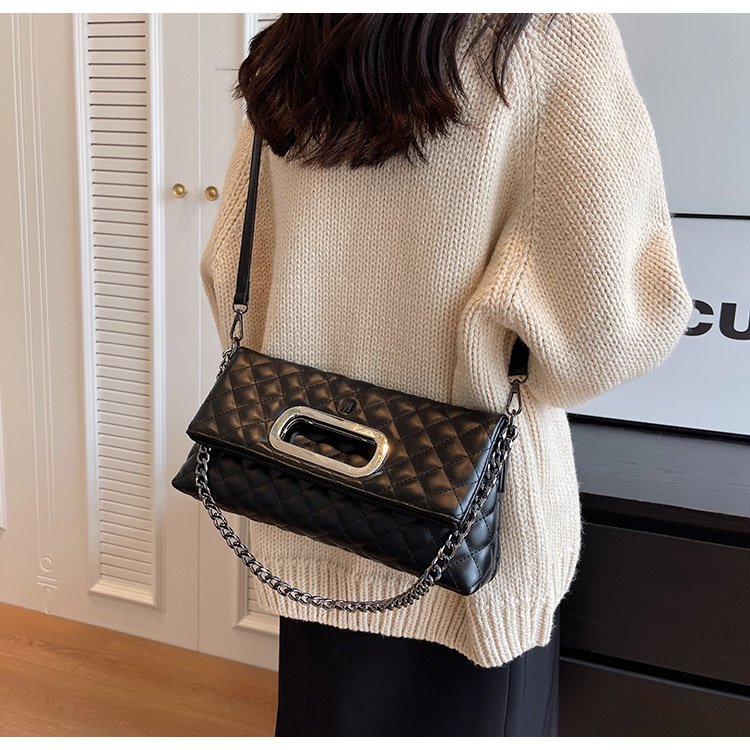 Women's PU Leather Quilted Flap Shoulder Bag detail 27