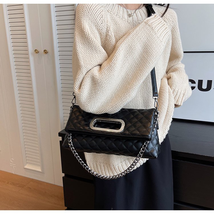 Women's PU Leather Quilted Flap Shoulder Bag detail 29