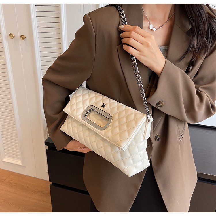 Women's PU Leather Quilted Flap Shoulder Bag detail 32