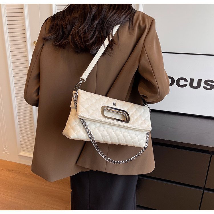 Women's PU Leather Quilted Flap Shoulder Bag detail 38