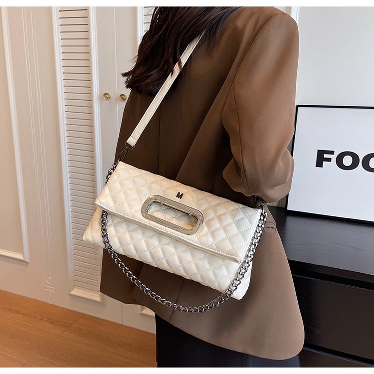 Women's PU Leather Quilted Flap Shoulder Bag detail 39