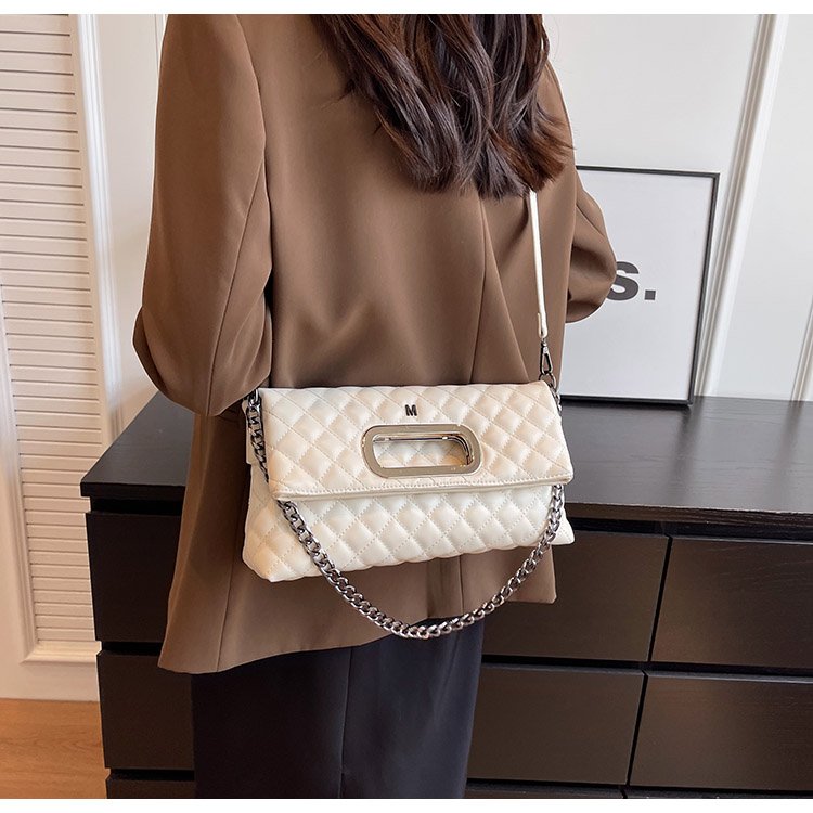 Women's PU Leather Quilted Flap Shoulder Bag detail 40