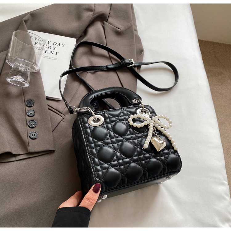 Women's PU Leather Quilted Mini Top Handle Handbag detail 16