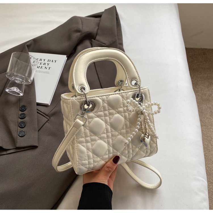Women's PU Leather Quilted Mini Top Handle Handbag detail 22
