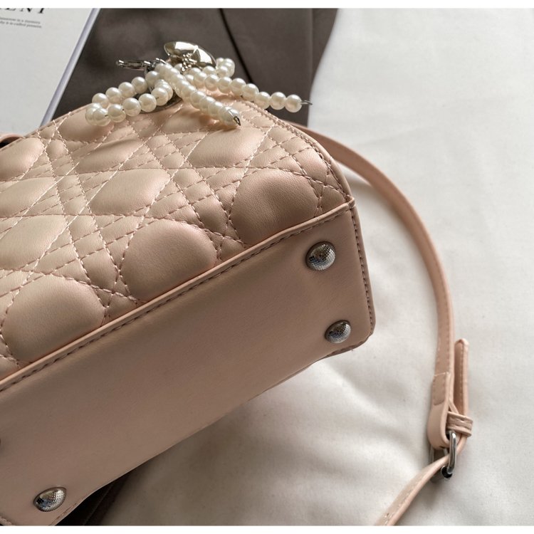 Women's PU Leather Quilted Mini Top Handle Handbag detail 29