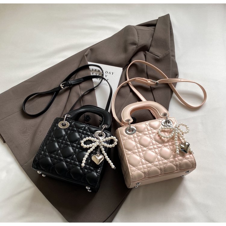 Women's PU Leather Quilted Mini Top Handle Handbag detail 37