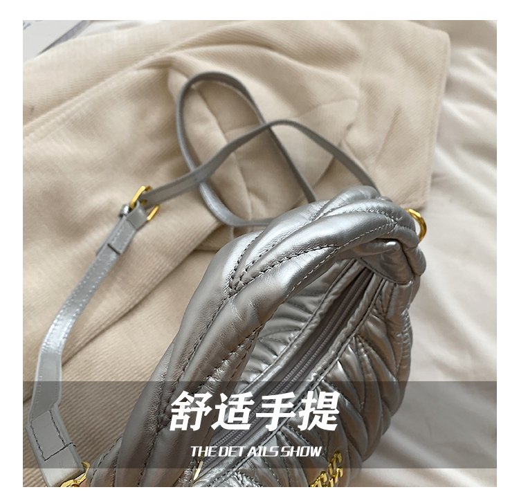 Women's PU Leather Quilted Shoulder Bag detail 14