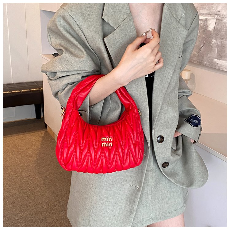 Women's PU Leather Quilted Shoulder Bag detail 35