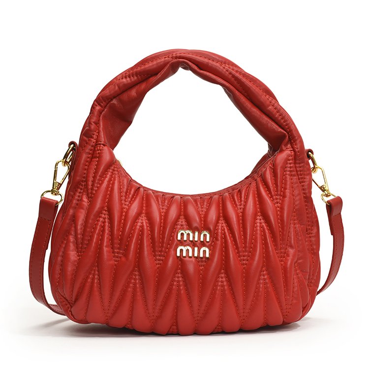 Women's PU Leather Quilted Shoulder Bag view 6