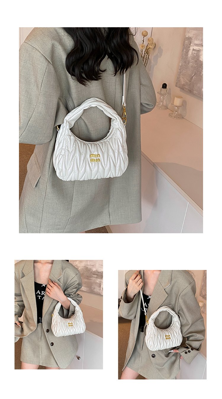 Women's PU Leather Quilted Shoulder Bag detail 7