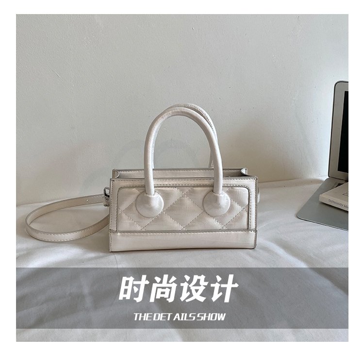Women's PU Leather Quilted Top Handle Crossbody Bag detail 12