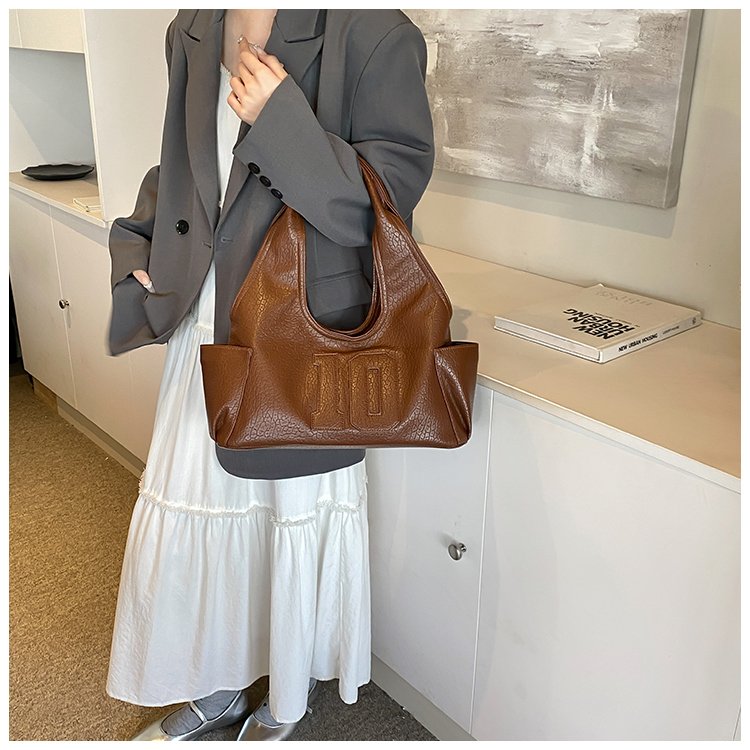 Women's PU Leather Raised Letter Shoulder Bag detail 18