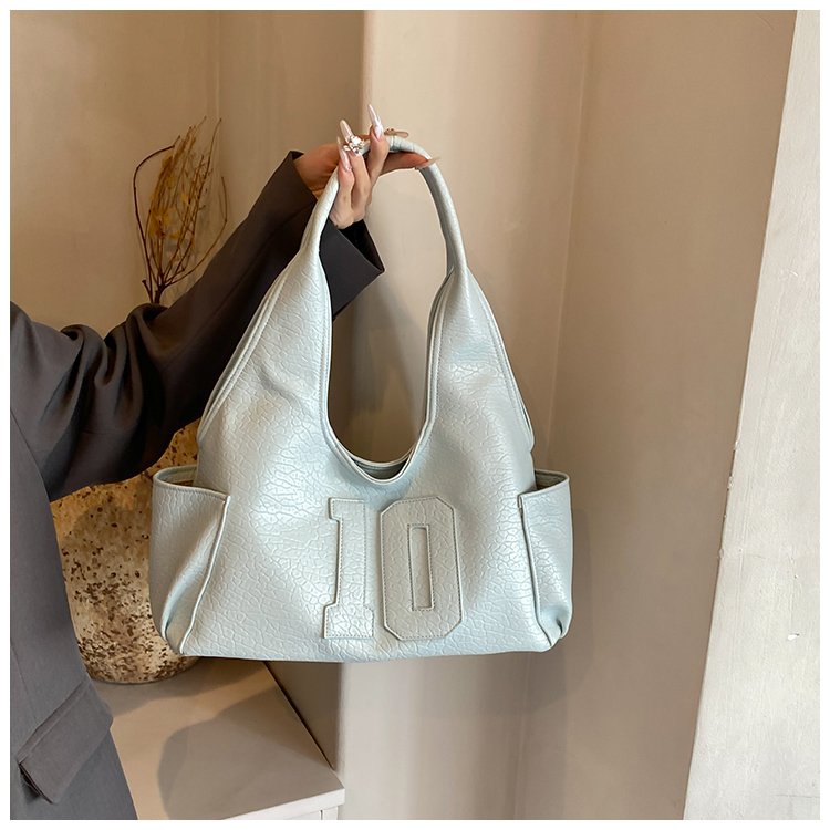Women's PU Leather Raised Letter Shoulder Bag detail 19