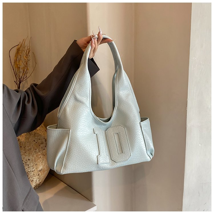 Women's PU Leather Raised Letter Shoulder Bag detail 20