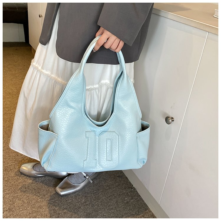 Women's PU Leather Raised Letter Shoulder Bag detail 21
