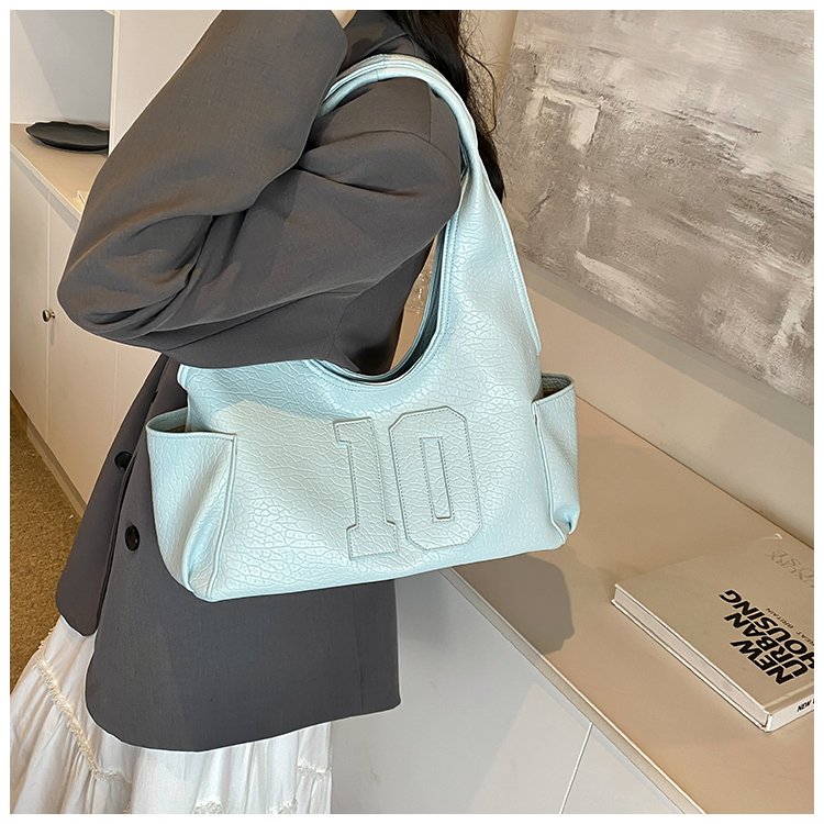 Women's PU Leather Raised Letter Shoulder Bag detail 22