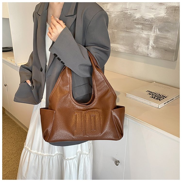 Women's PU Leather Raised Letter Shoulder Bag detail 24