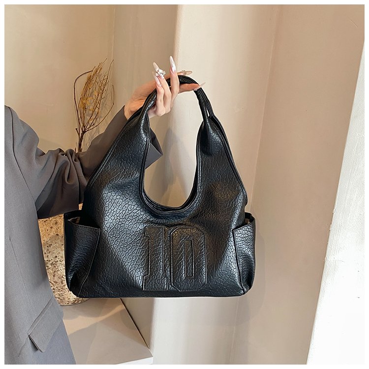 Women's PU Leather Raised Letter Shoulder Bag detail 34