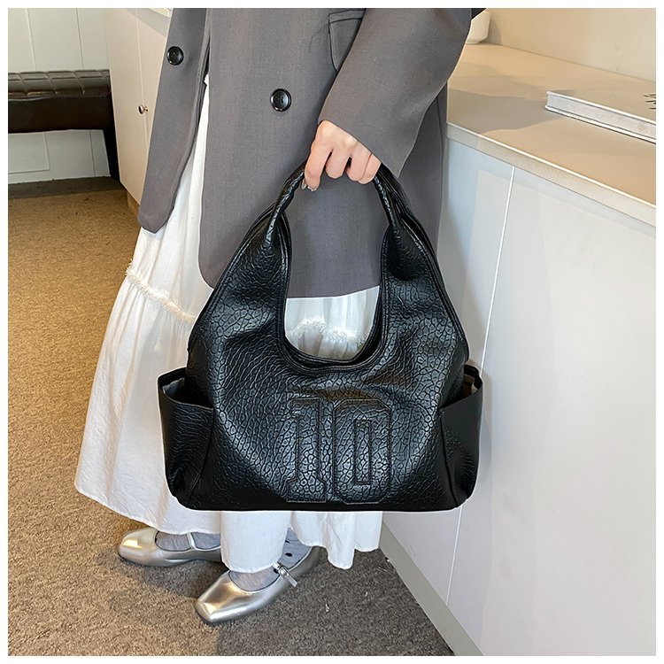Women's PU Leather Raised Letter Shoulder Bag detail 35