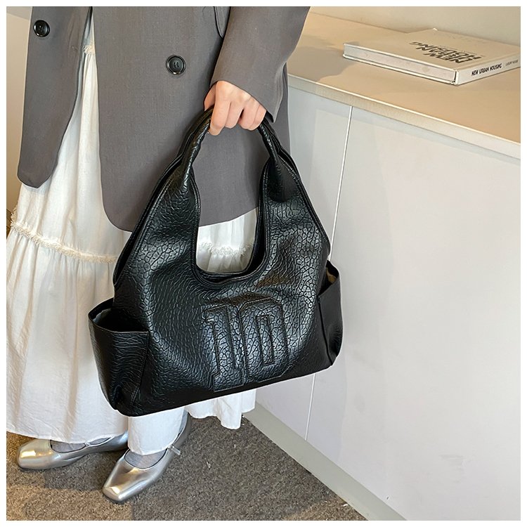 Women's PU Leather Raised Letter Shoulder Bag detail 36
