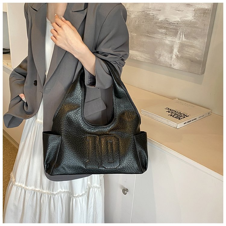 Women's PU Leather Raised Letter Shoulder Bag detail 37
