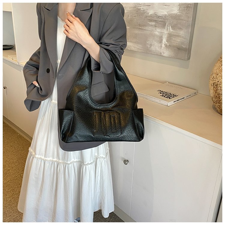 Women's PU Leather Raised Letter Shoulder Bag detail 38