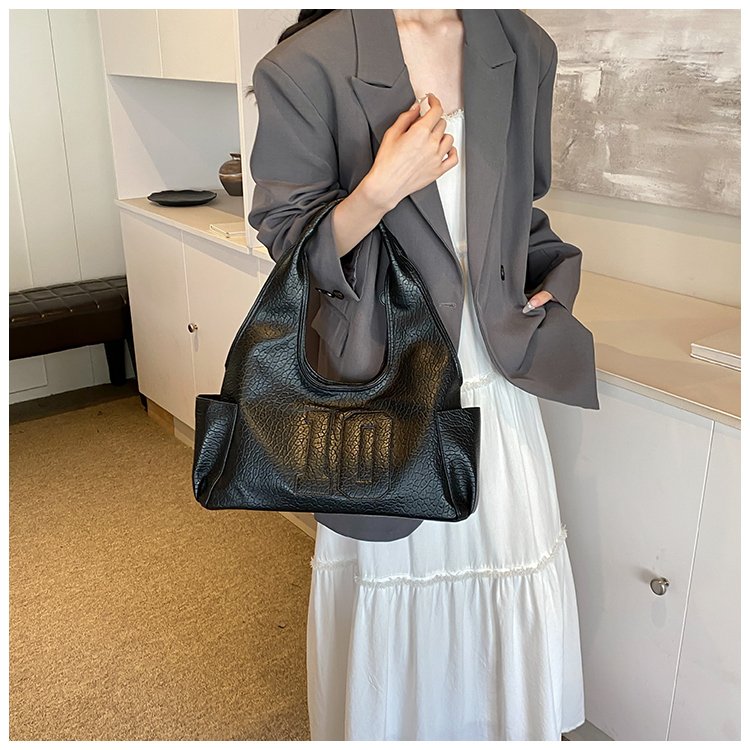 Women's PU Leather Raised Letter Shoulder Bag detail 39