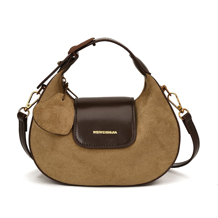 Women's PU Leather Ring Handle Crossbody Bag view 3