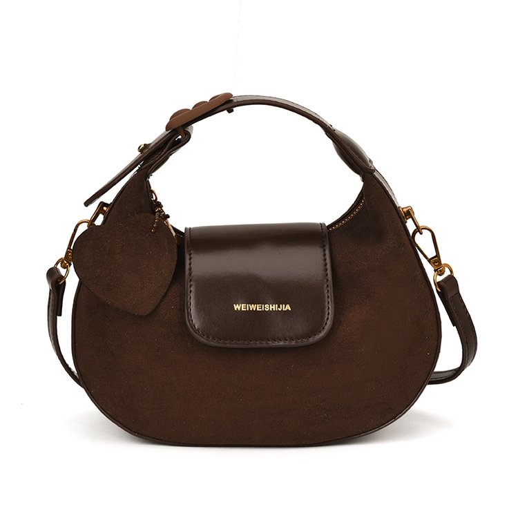Women's PU Leather Ring Handle Crossbody Bag view 5