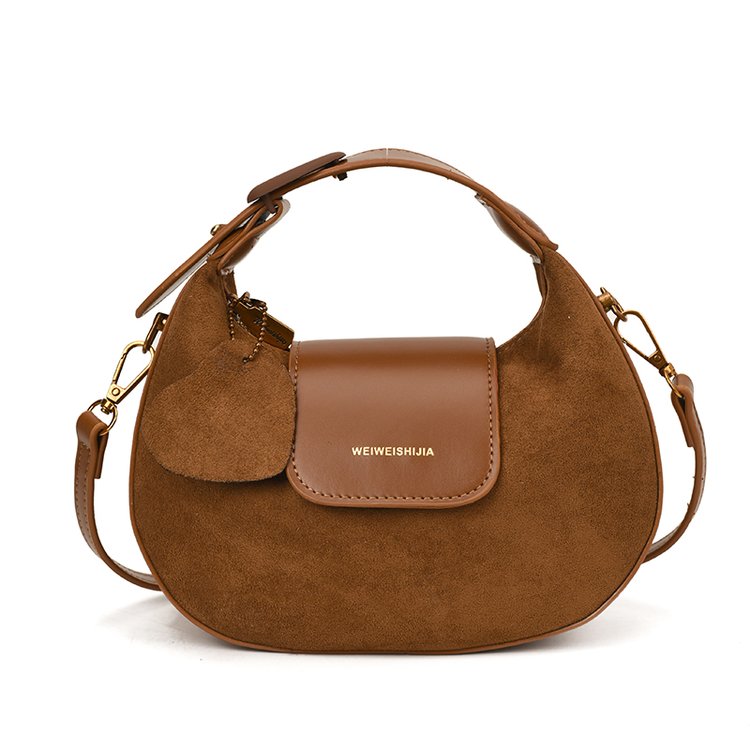 Women's PU Leather Ring Handle Crossbody Bag view 1