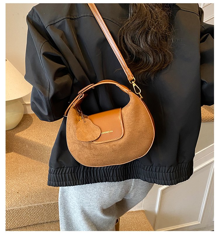 Women's PU Leather Ring Handle Crossbody Bag detail 4