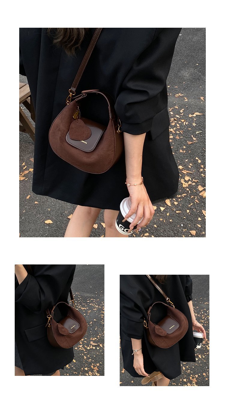 Women's PU Leather Ring Handle Crossbody Bag detail 7