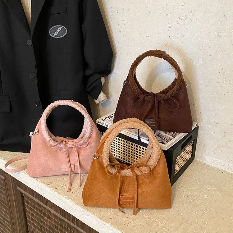 Women's PU Leather Ring Handle Handbag view 2