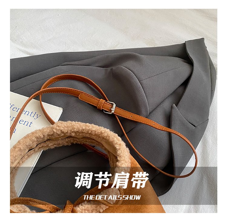 Women's PU Leather Ring Handle Handbag detail 11