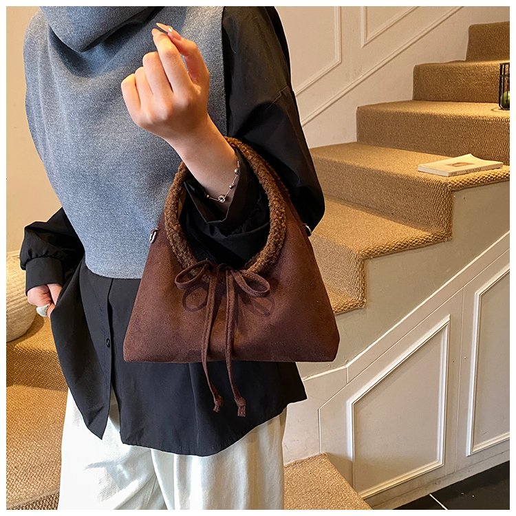 Women's PU Leather Ring Handle Handbag detail 13