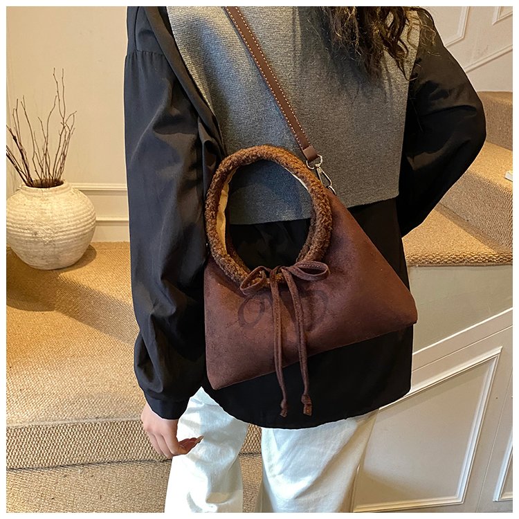 Women's PU Leather Ring Handle Handbag detail 23