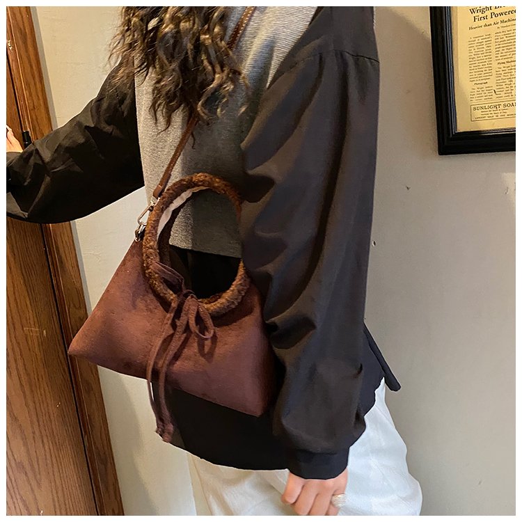 Women's PU Leather Ring Handle Handbag detail 25