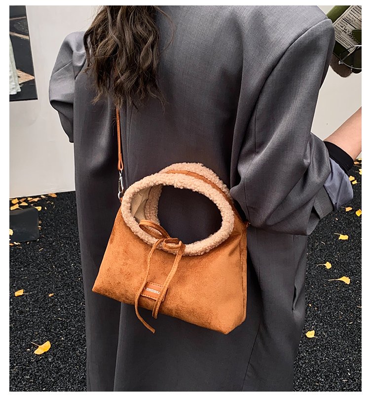 Women's PU Leather Ring Handle Handbag detail 2