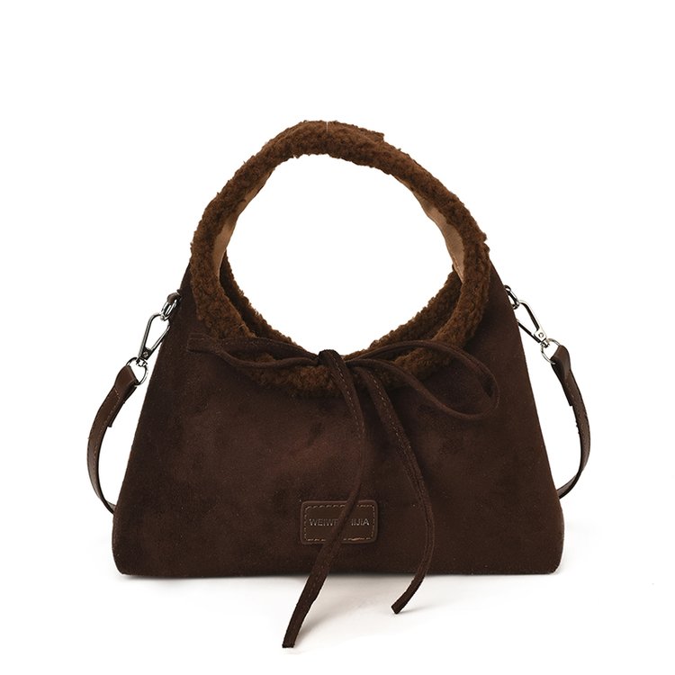 Women's PU Leather Ring Handle Handbag view 4