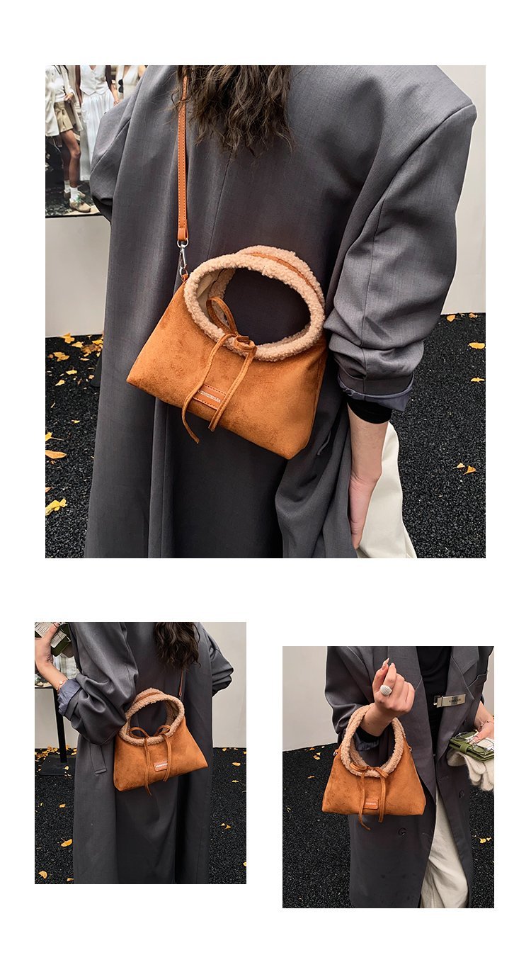 Women's PU Leather Ring Handle Handbag detail 5
