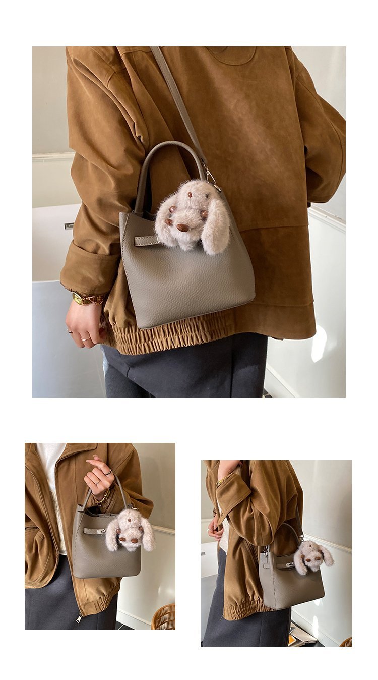 Women's PU Leather Rounded Top Handle Crossbody Bag detail 9
