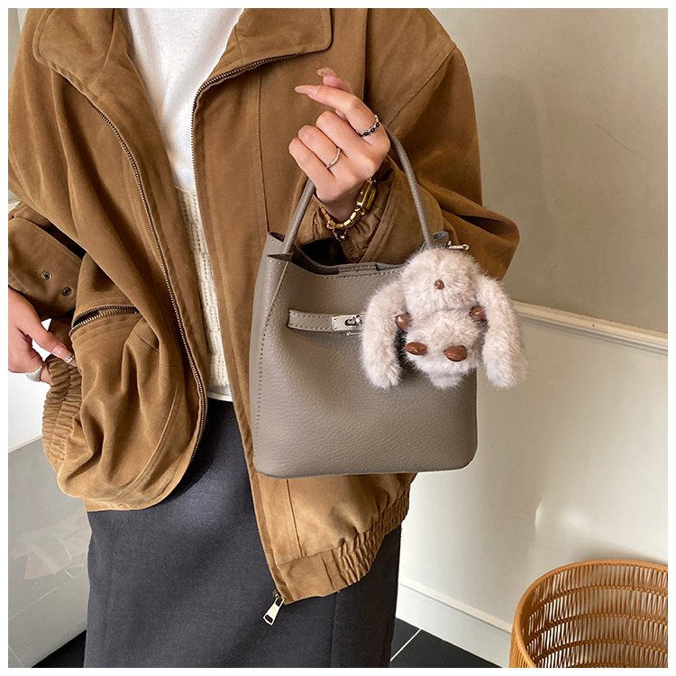 Women's PU Leather Rounded Top Handle Crossbody Bag detail 16
