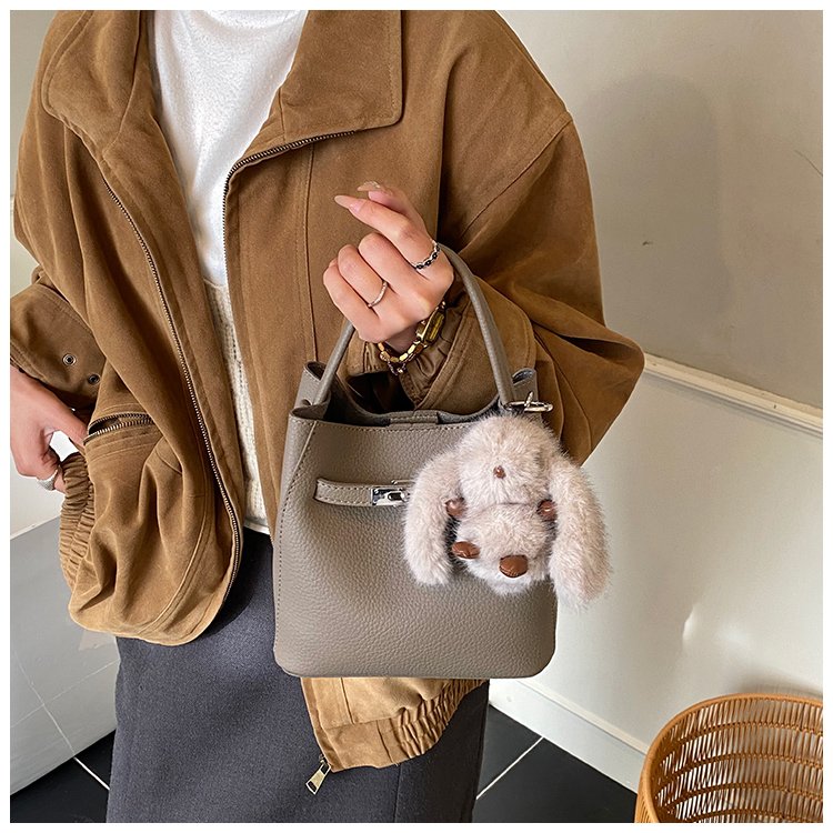 Women's PU Leather Rounded Top Handle Crossbody Bag detail 18