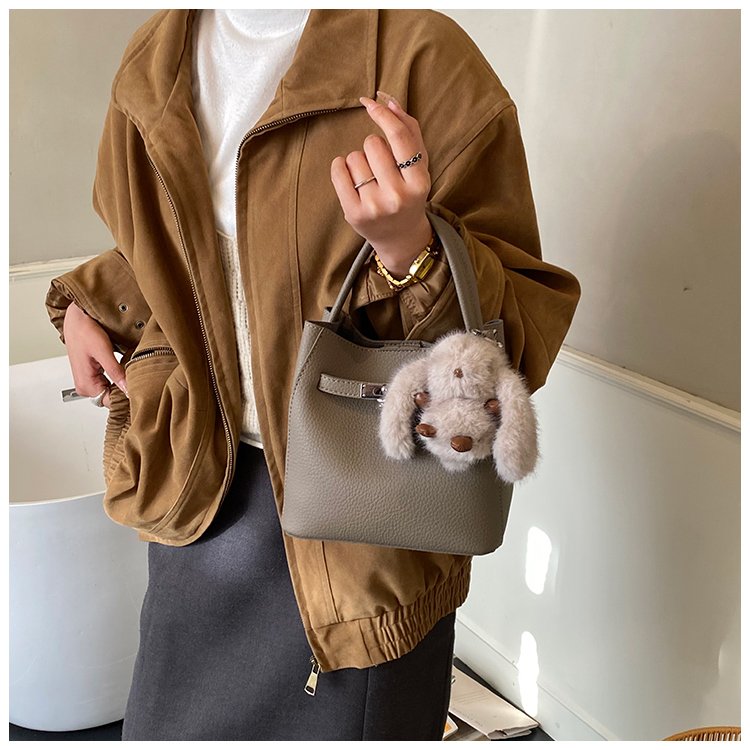Women's PU Leather Rounded Top Handle Crossbody Bag detail 19