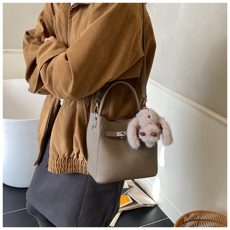 Women's PU Leather Rounded Top Handle Crossbody Bag detail 20