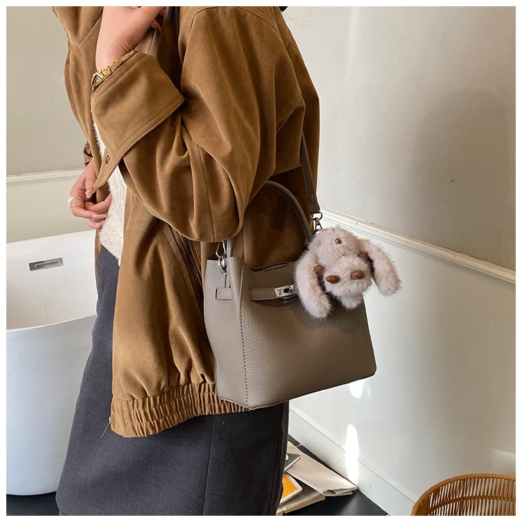 Women's PU Leather Rounded Top Handle Crossbody Bag detail 21