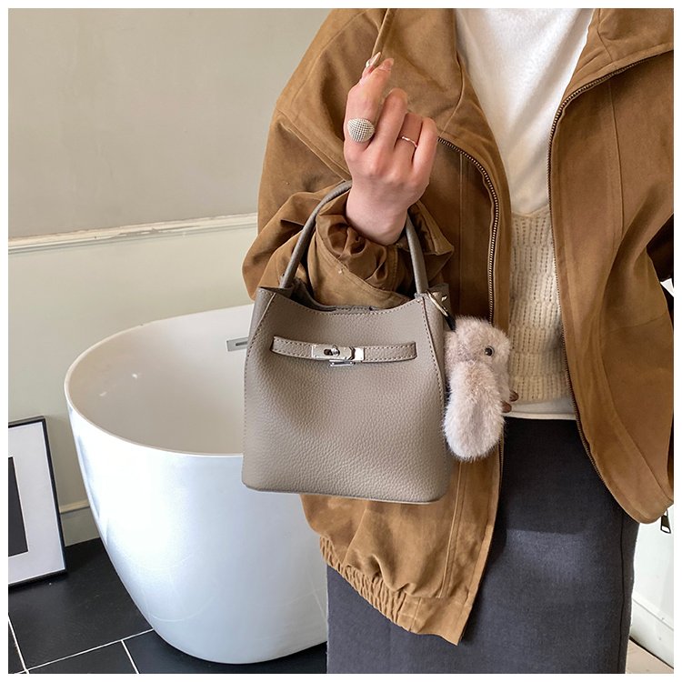 Women's PU Leather Rounded Top Handle Crossbody Bag detail 22