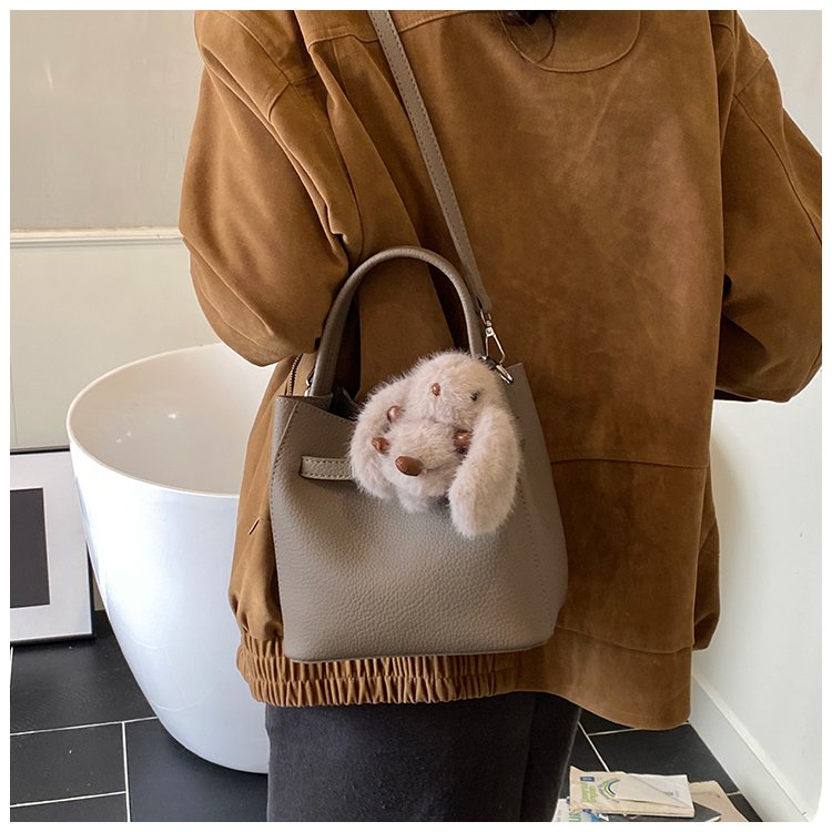 Women's PU Leather Rounded Top Handle Crossbody Bag detail 24